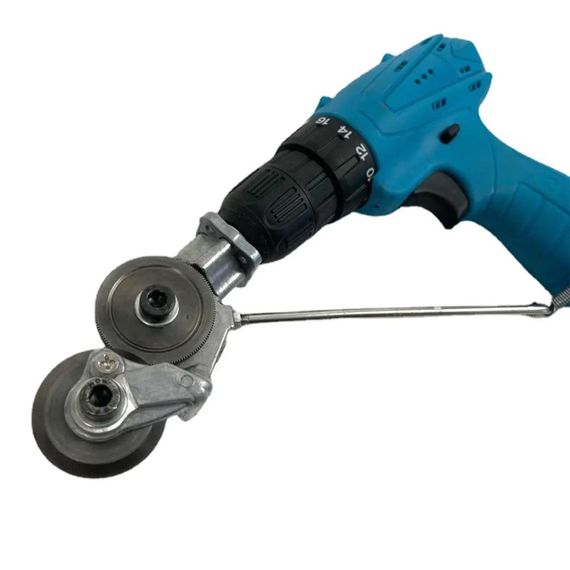 Насадка ножиці на дриль для різання металу / Будівельні ножиці на дриль або шуруповерт | Зображення 3