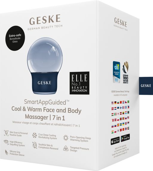 Масажер для обличчя і тіла GESKE Cool&Warm Face and Body Massager 7в1 starlight, Синій | Зображення 7