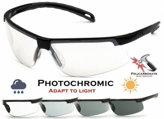 Окуляри фотохромні (захисні) Pyramex Ever-Lite Photochromic (clear) фотохромні прозорі | Зображення 1