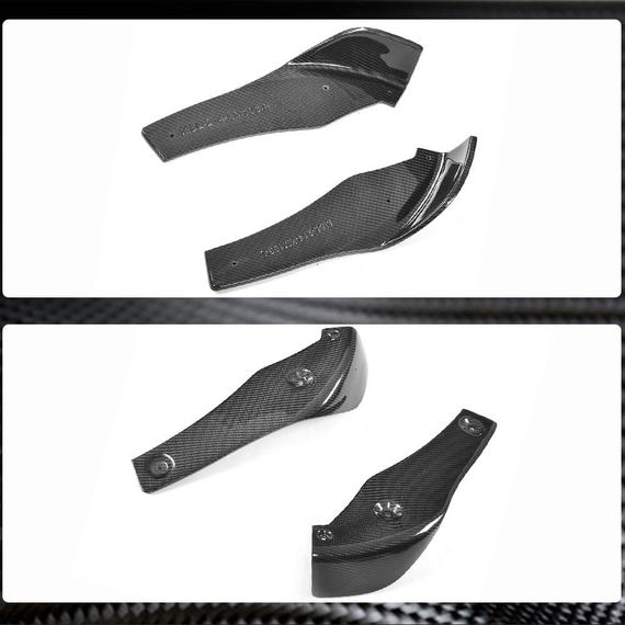 Накладки на передній бампер Flap V1 (для F82/F83, Карбон) для BMW 4 серія F-32 2012-2020 рр | Зображення 4