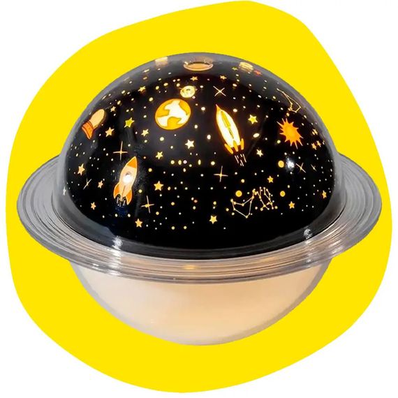 Ночники для спален с аккумулятором сатурн, Ночник для жены, Ночник школьника на батарейках LK-33 | Зображення 3