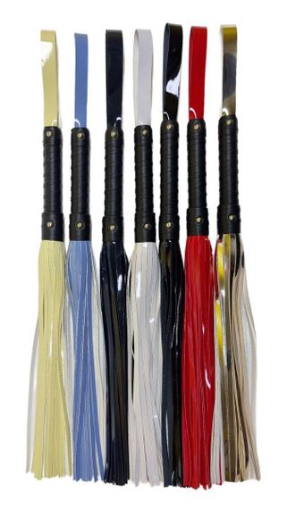 Лакований флогер Flirty ЕКО, блакитний Sex Aura | Зображення 1