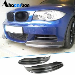 Накладки на передній бампер Flap (для E82/E88 M-Sport, Карбон) для BMW 1 серія E81/82/87/88 2004-2011 рр