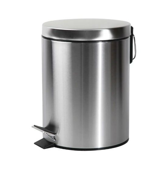 Відро для сміття кругле Zerix Solo-TC0103 SS Color 3 л нержавійка (ZX5895)