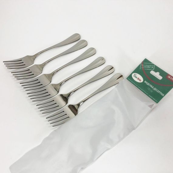 Набор десертных вилок Con Brio CB-3709 18 см 6 шт FC-83 | Зображення 4