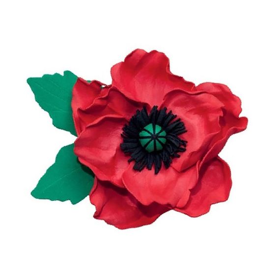 Набор для творчества "Заколка-брошка Мак" F-002 украшения из фоамирана | Зображення 1