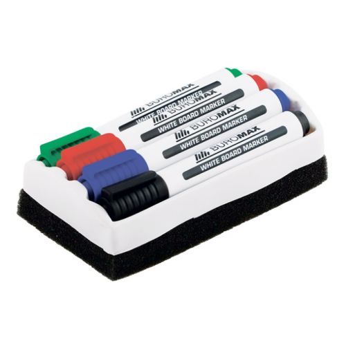 Набор маркеров для доски 4 цвета с губкой BM.8800-84 Buromax (4823078950765)