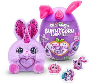 Мягкая игрушка-сюрприз Rainbocorn-D Bunnycorn Surprise 9260D фиолетовая