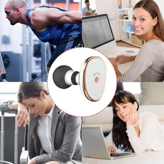 Потужний і компактний перкусійний масажер мініпістолет для спини, шиї, плечей, рук, ніг, сідниць і обличчя | Зображення 9