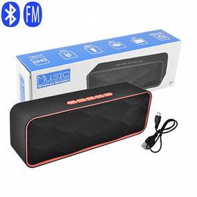 Портативная колонка T&amp;G SC-211, Bluetooth, радио, speakerphone, красный