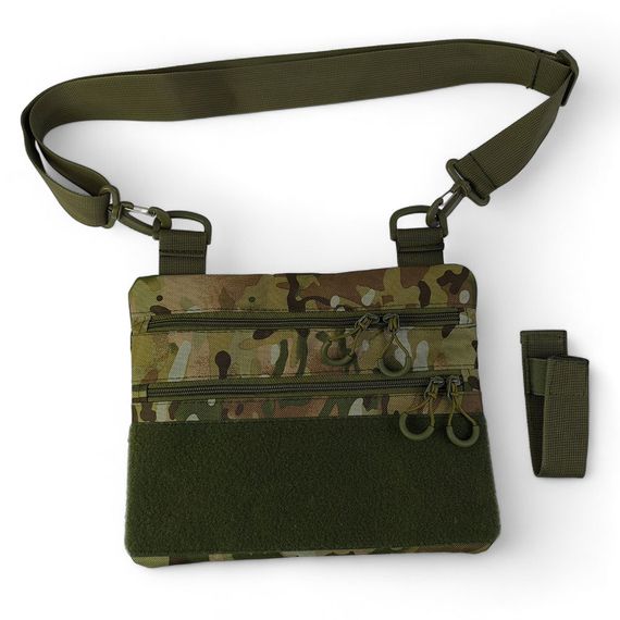 Чоловіча сумка нагрудна тактична, Сумка через плече військова, Тактичний рюкзак через плече | Зображення 9