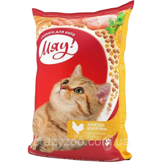 Сухий корм для котів Мяу з куркою 11 кг B1240302