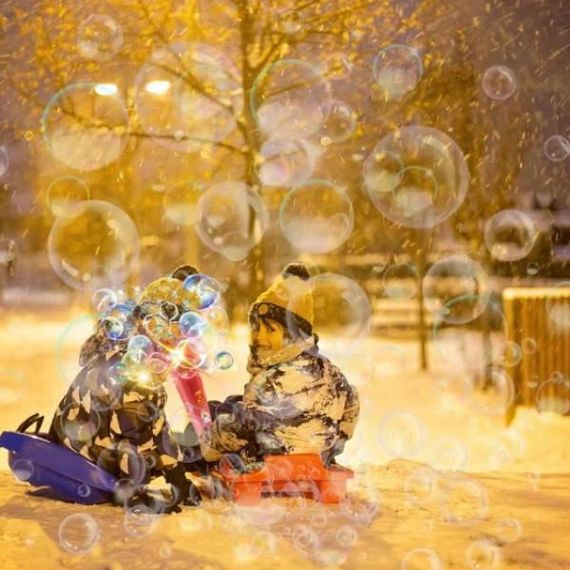 Генератор мыльных пузырей Фейерверк Красный