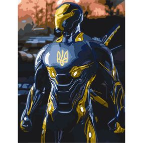 Картина по номерам "Железный патриот" Bambi 10382-NN 30х40 см