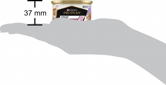 Вологий корм Purina PRO PLAN Delicate Adult для дорослих котів із чутливим травленням, мус з індичкою 86г | Зображення 2