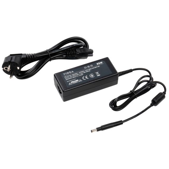 Блок живлення до ноутбуку Vinga HP 65W 19.5V 3.3А 4.8*1.7 long (VPA-1953-HP4817-101) | Зображення 1