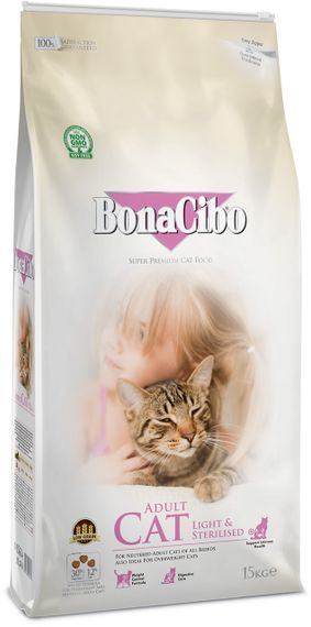 Сухий корм з куркою для стерилізованих котів BonaCibo Cat Adult Light & Sterilized, 15 кг | Зображення 2