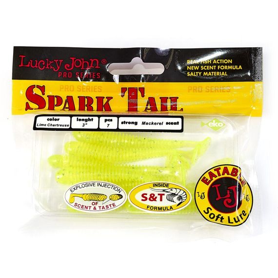 Виброхвосты съедоб. искусст. LJ Лаки Джон Pro Series Spark Tail 3,0in (07,60)/071 7шт. | Зображення 4