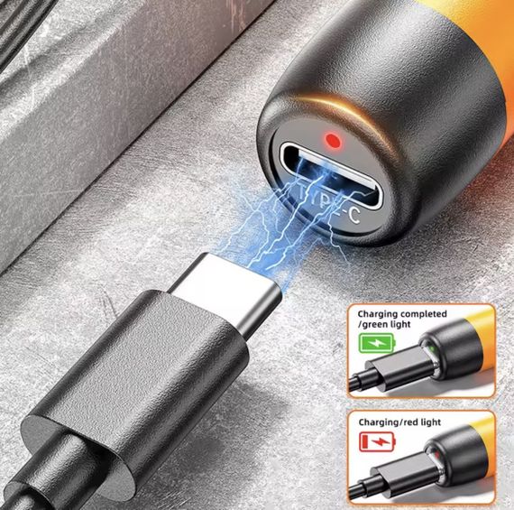 Акумуляторна викрутка 46 в 1 з магнітними бітами. Чорна | Зображення 9