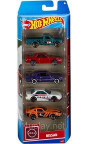 Hot Wheels: Nissan. Хот Вилс: Ниссан. Набор из 5-ти машинок. Datsun, Fairlady, Silvia, Skyline