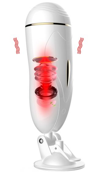 Мастурбатор з вібростимуляцією Boss Series - Vibrating Masturbation Cup USB 7 + Interactive Function, BS6300017 Sex Aura | Зображення 2