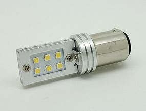 Світлодіодна Автолампи 1157 - P21 / 5W - BAY15d 12W (500Lm) Original Samsung LED chip SMD2323 двоконтактна