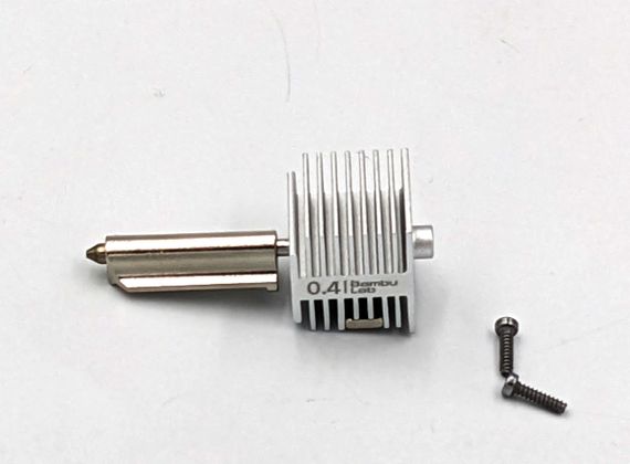 Хотенд для 3D принтера оригинал Bambu Lab A1 0.4мм нержавеющая сталь (FAH007)