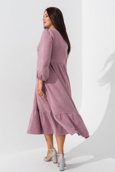 Сукня однотонна жіноча On me 2329 2XL Бузковий (2000990735737D) shop (2000990735737) | Зображення 3