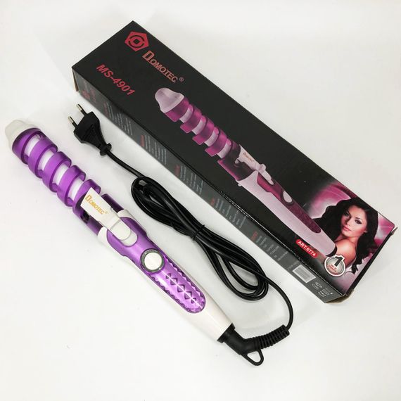 Плойка спіральна для волосся Domotec MS-4901 з кераміко-турмаліновим покриттям, Стайлер для завивки | Зображення 8