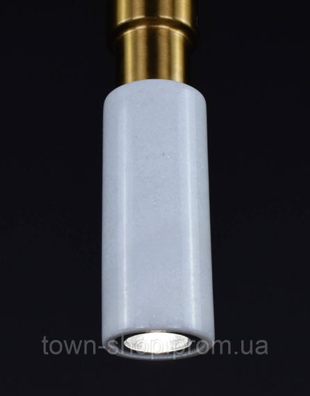 Люстра потолочная подвесная на 1 лампочку SC1/1-wh-k Латунь 45-150х10х10 см. | Зображення 6