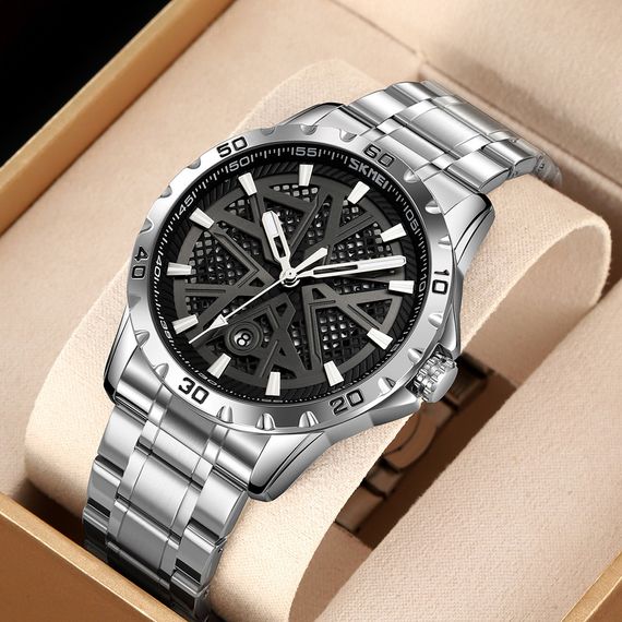 Skmei 9337SIBK Silver-Black | Зображення 2