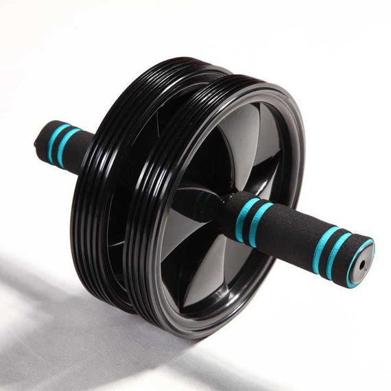 Колесо для пресса U-Powex Ab wheel with mat (d18.5cm.) Black | Зображення 1