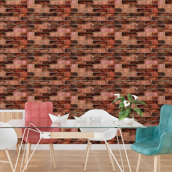 R179-2-3 Панель стінова у рулоні 3D 700мм*3,08м*2мм BROWN (цегла) (D) SW-00002537 | Зображення 5