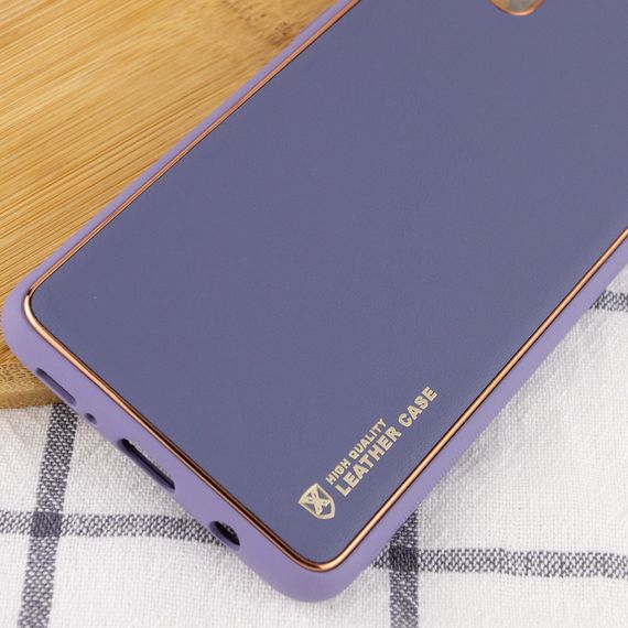 Шкіряний чохол Xshield для Xiaomi Redmi Note 11 Pro 4G/5G / 12 Pro 4G Серый / Lavender Gray | Зображення 2