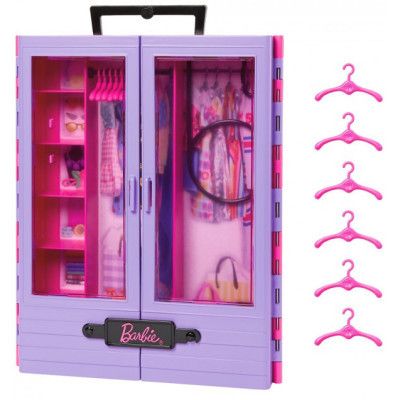 Ігровий набір Barbie Бузкова шафа для одягу (HJL65) | Зображення 1