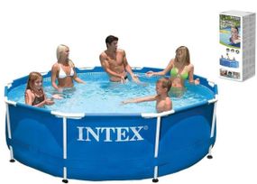 Бассейн каркасный 28200 NP Intex круглый, 6+ лет, 305*76 см, 4485л, в коробке (6941057400297)