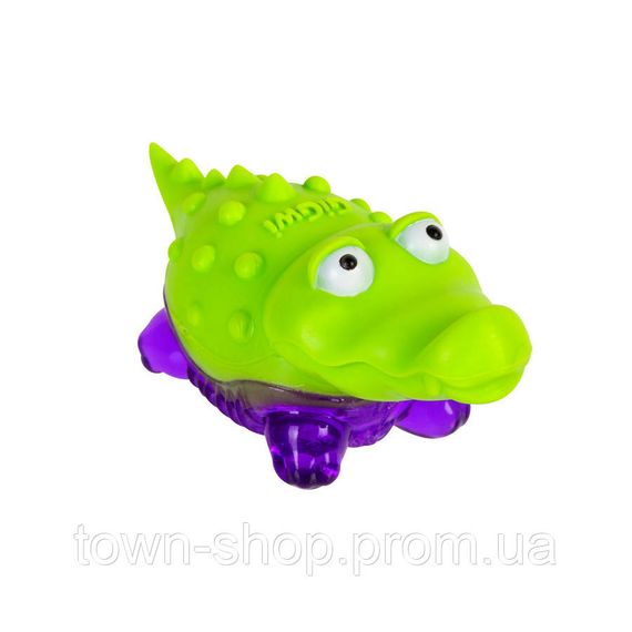 Игрушка для собак Крокодильчик с пищалкой GiGwi Suppa Puppa, резина, 9 см