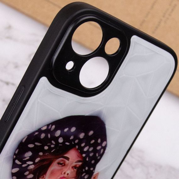 TPU+PC чехол Prisma Ladies для Apple iPhone 14 (6.1") Girl in a hat | Зображення 4