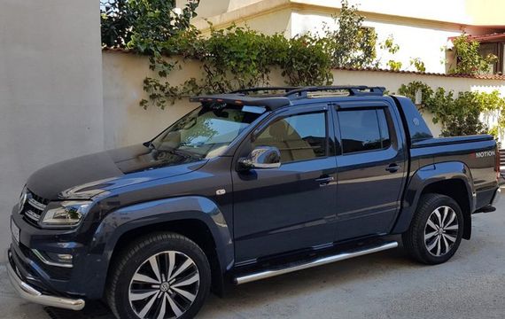 Боковые трубы (2 шт, нерж) 70мм для Volkswagen Amarok 2010-2022 гг
