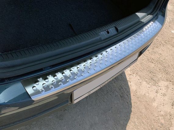 Накладки на задній бампер OmsaLine (нерж.) HB, мат для Volkswagen Golf 5 | Зображення 1