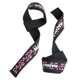 Лямки для тяги Мадмакс Camo Power Wrist Straps Camo/Pink