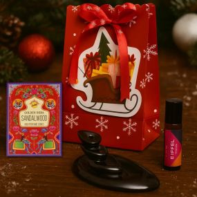 Подарунковий набір  Підставка 1 шт. + Аромаконуси 1 уп. + Парфумована олія 1 шт. №2 ZEN Gifts 7898543367415