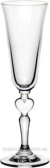 Набор 2 фужера для шампанского Wedding Vintage "Heart" 140мл, свадебная пара | Зображення 1