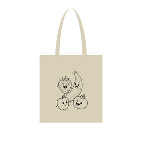 Екосумка для покупок "Фрукти" Сумка-шоппер 190CCT-6, 38 x 42 см (190г/м2)