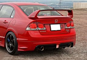 Задній дифузор DPT V-3 (Під фарбування) для Honda Civic Sedan VIII 2006-2011 рр