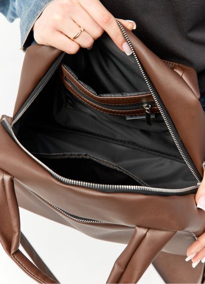 Жіноча спортивна сумка Sambag Vogue BKT шоколадна 37 х 25 х 16 см (90158020) | Зображення 4