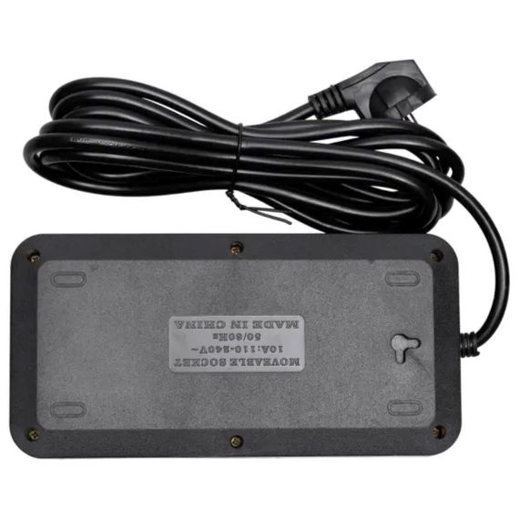 Мережевий фільтр-подовжувач 5 розеток 4xUSB-A 1xUSB-C 3м чорний HP-5-50 | Зображення 4