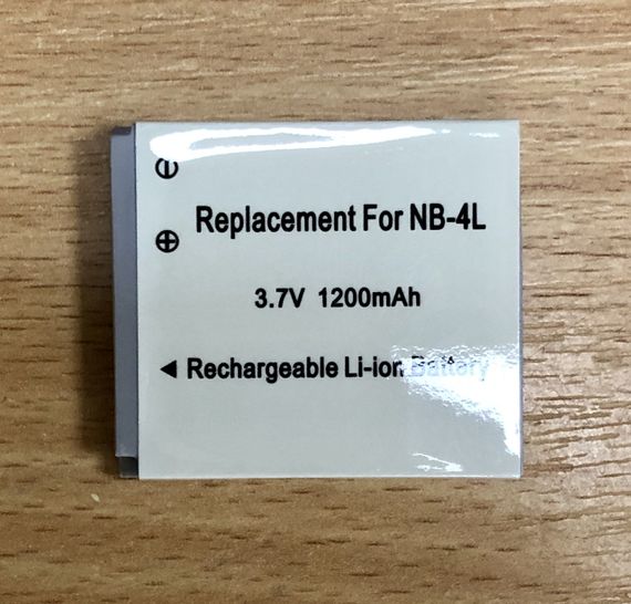 Аккумулятор для фотоаппарата Canon NB-4L (Digital) 1200mAh | Зображення 2