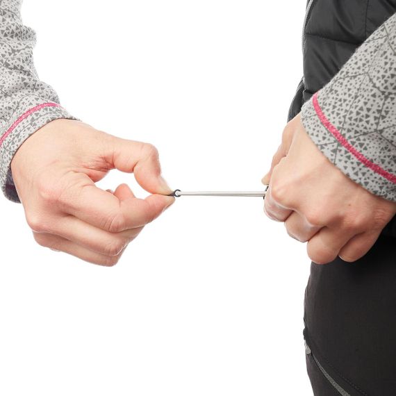 Жіночий пуховий жилет Trek 100 для гірського трекінгу – чорний - S | Зображення 7