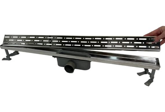 Душовий канал з горизонтальним фланцем Maxiflow Classic Legal 80 см решітка Дощ 4013.0Y050K.080.1 | Зображення 4